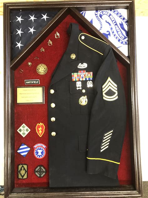 shadow box military uniform display